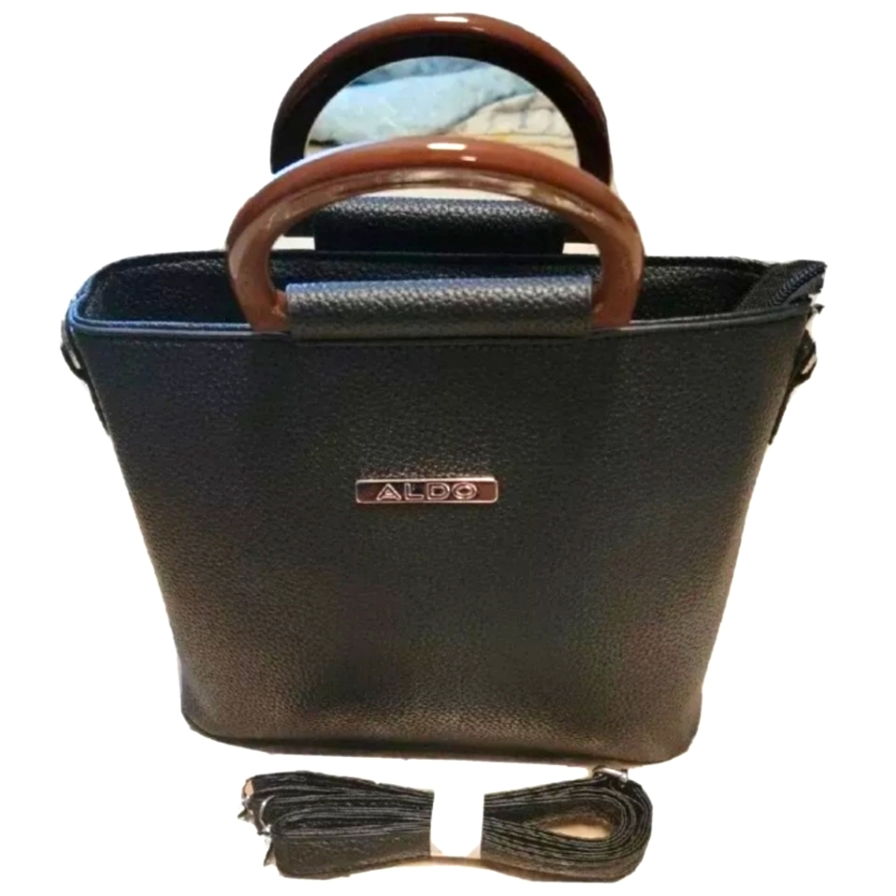Aldo Women's Shoulder Bag Handbag  Black Medium Size